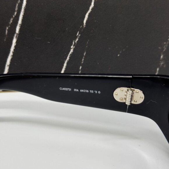 NEW CL40272I 01A CELINE SUNGLASSES SHINY BLACK UNISEX EYEWEAR CELINE - Picture 10 of 12